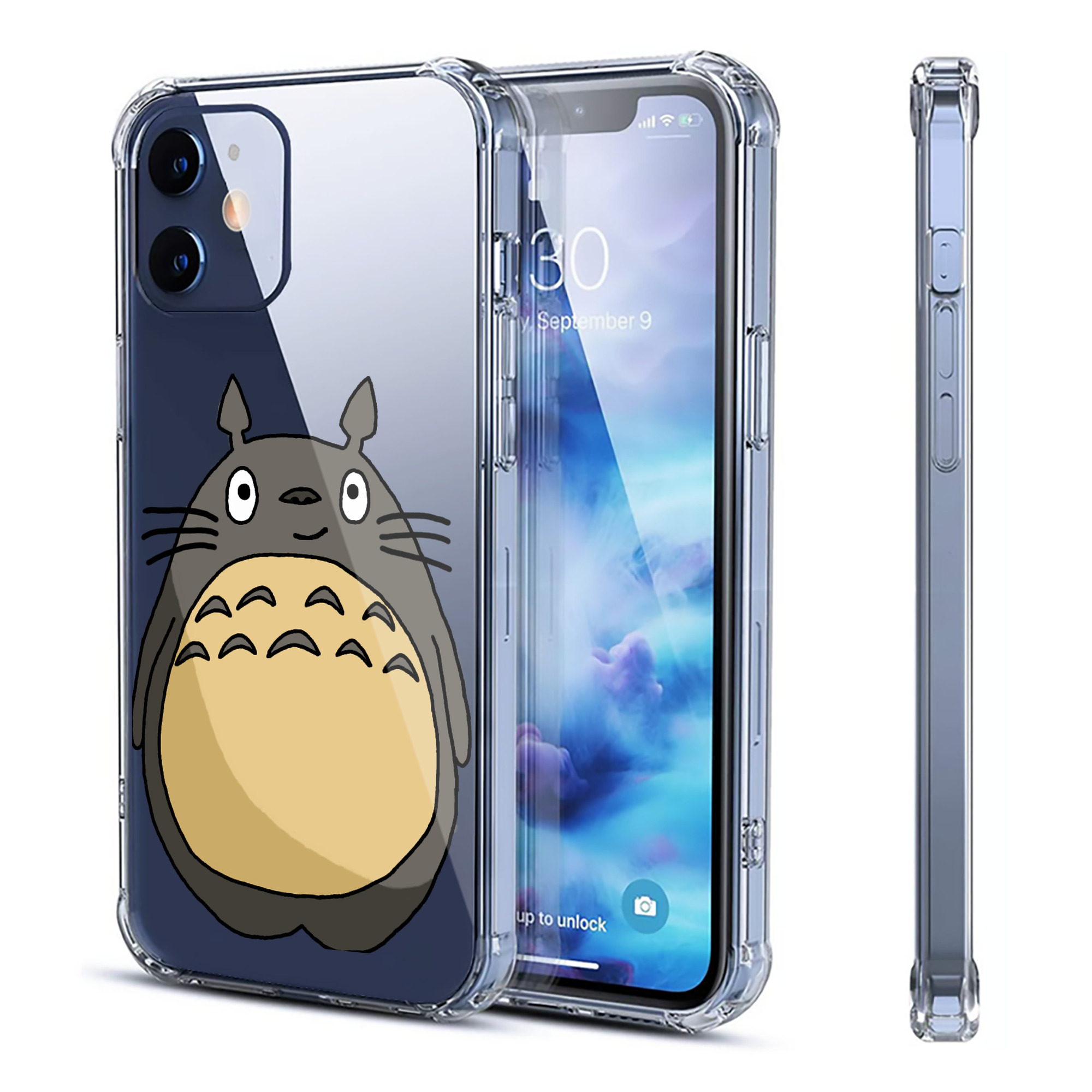 （画像用） となりのトトロ 草壁メイ 草壁サツキ My Neighbor Totoro Satsuki Kusakabe Mei Kusakabe 【iPhone 12シリーズ対応】透明スマホケース（クリアソフトケース）